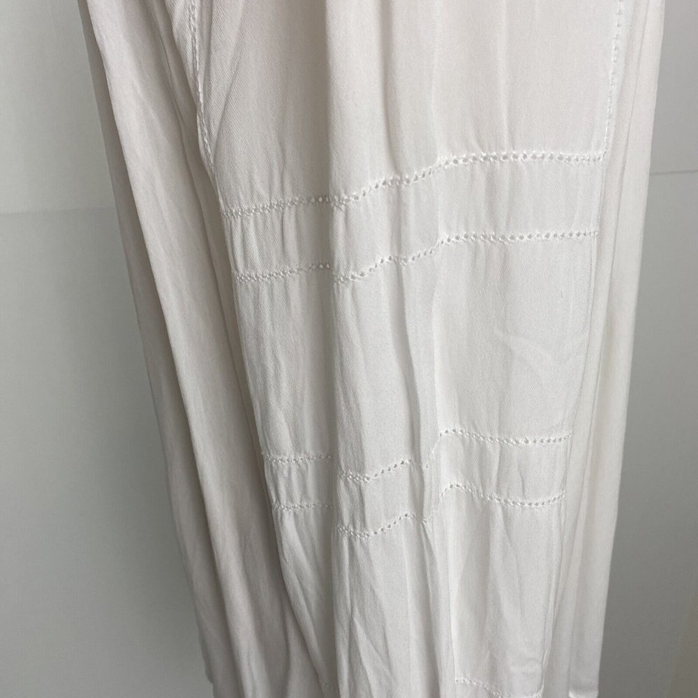 Witchery Size 10 Women's Top Blouse White Relaxed Long Sleeve - Picture 10 of 11
